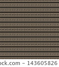 Greek gold ornament on black background. Greek meander. Patterns of Greece and ancient Rome. Seamless background pattern. Greek ornament.  Typical egyptian, assyrian, greek motives.  143605826