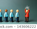 Angry office boss yelling at subordinates, toxic boss, problems in business and management. Aggressive leadership and workplace intimidation undermine employee morale 143606222