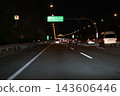 Cars driving on the highway at night 143606446
