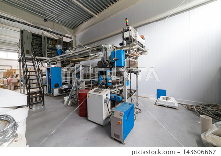 Industrial manufacturing process with modern production machinery Industrial manufacturing process with modern production machinery 143606667