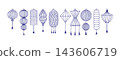 Set of Traditional Chinese Lanterns 143606719