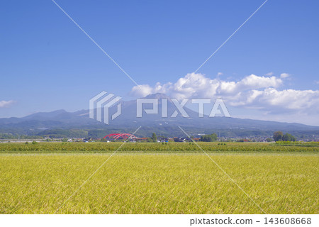 從鄉村看到的中國地區最高峰大山。 143608668