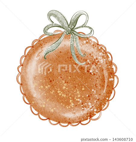 Empty Clay Plate Cottagecore Watercolor Illustration Empty Clay Plate Cottagecore Watercolor Illustration 143608710