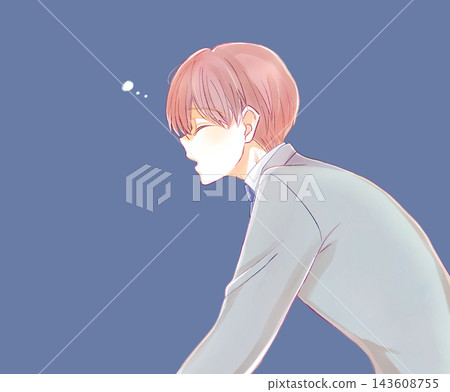 一個穿西裝的男人打瞌睡 一個穿西裝的男人打瞌睡 143608755
