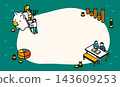 An illustration of a children's NISA account and educational funds. An image background material for parents and children to start building assets together and saving money. 143609253