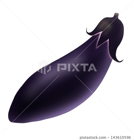 簡單的茄子插畫 簡單的茄子插畫 143610596