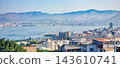 Panoramic Aerial View of Izmir Bay and City Skyline 143610741