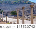 Columns of the Agora Framed by the Great Theatre of Ephesus 143610742