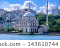Dolmabahce Mosque on the Bosphorus Waterfront in Istanbul 143610744