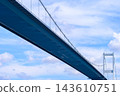 Low Angle View of the Bosphorus Suspension Bridge Span 143610751