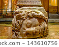 Inverted Medusa Head Base in the Basilica Cistern of Istanbul 143610756