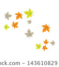 autumn Leaf background concept template vector 143610829