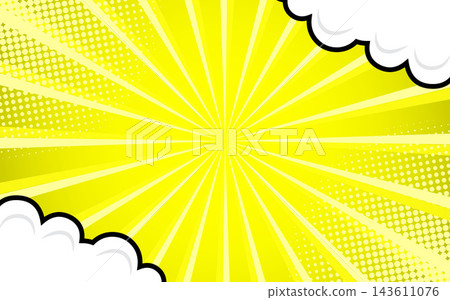 Comic Style Background. Modern creative pop art ray halftone style background. Comic Style Background. Modern creative pop art ray halftone style background. 143611076