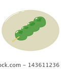An illustration of a single rice dumpling. 143611236