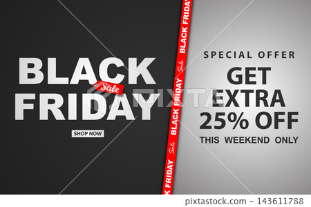 Black Friday minimalist background. Black Friday minimalist background. 143611788