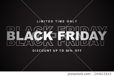 Modern Black Friday sale web banner design. Modern Black Friday sale web banner design. 143611823