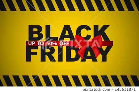 Modern Black Friday sale web banner design. Modern Black Friday sale web banner design. 143611871