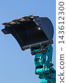 Shovel of excavator or bulldozer. Part of industrial machinery. Technology 143612300