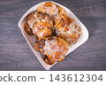 Traditional polish croissants with poppy seed filling 143612304