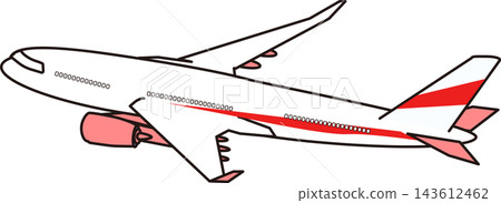 Airplane/Passenger Plane Illustrations_Design Materials Airplane/Passenger Plane Illustrations_Design Materials 143612462