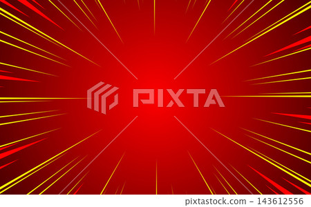 Radial speed lines for comic books. Explosion background 143612556
