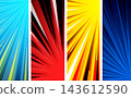Colorful comic page background in pop art style.  143612590