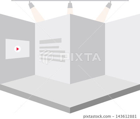 Exhibition hall and concert hall icon 143612881