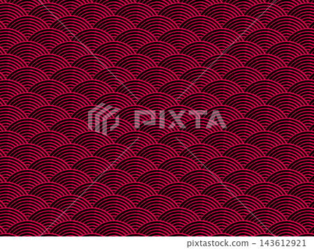 Pink and black wave pattern Pink and black wave pattern 143612921