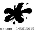 插圖素材為以小圓圈形式擴散的顏料輪廓。 143613015