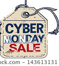 Cyber monday sale marketing promotion tag Cyber monday sale marketing promotion tag 143613131