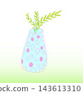 paper bag with a bouquet of flowers 143613310