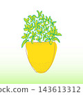 icon sticker realistic design on paper ice cream 143613312