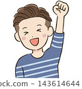 四十多歲男士的日常生活與交流必備：兩寸寸的短髮。耶！勝利姿勢。 143614644