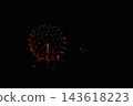 Red fireworks 143618223