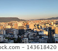 A view of Takamatsu city and Yashima at dusk - Takamatsu City, Kagawa Prefecture 143618420