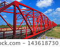 Xiluo Bridge under blue skies 143618730
