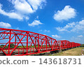 Xiluo Bridge under blue skies 143618731