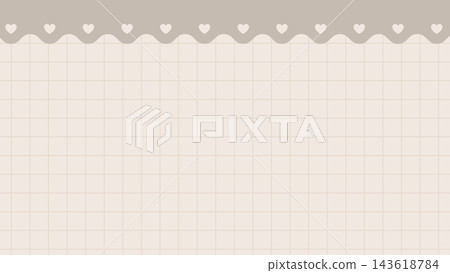 Heart decorations and graph paper background Heart decorations and graph paper background 143618784