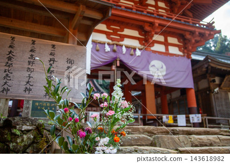 神社內花盛開 神社內花盛開 143618982