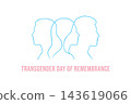 Transgender Day of Remembrance Unity Silhouette Design 143619066