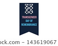 Transgender Day of Remembrance Memorial Banner Design 143619067