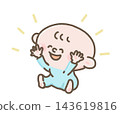 Laughing baby illustration 143619816