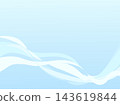 Background illustration material featuring overlapping light blue and white waves. 143619844