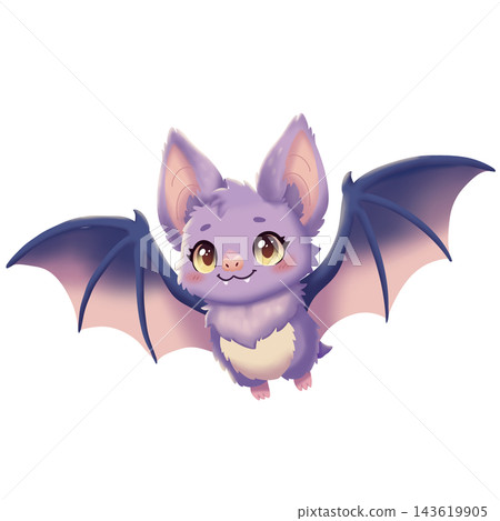 Cute little bat on Halloween. Cute little bat on Halloween. 143619905