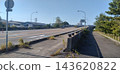 The bridge road and pedestrian walkway of Uchinada Minato Ohashi Bridge 143620822