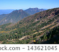 From the summit of Mt. Nantai, you can see Mt. Nyohō and Mt. Ōmanago. 143621045