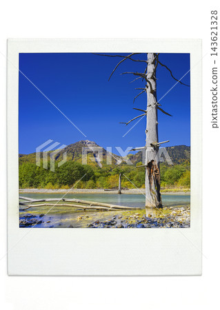 上高地燒岳,寶麗來風格 上高地燒岳,寶麗來風格 143621328