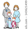 We took commemorative family photos for our 7-year-old and 3-year-old's Shichi-Go-San celebration. 143621499