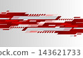 Red and White Futuristic Tech Background with Abstract Diagonal Motion Stripes for Modern Digital Concepts 143621733
