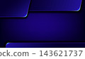 Abstract technology corporate background dark blue plates glowing cyan highlights 143621737